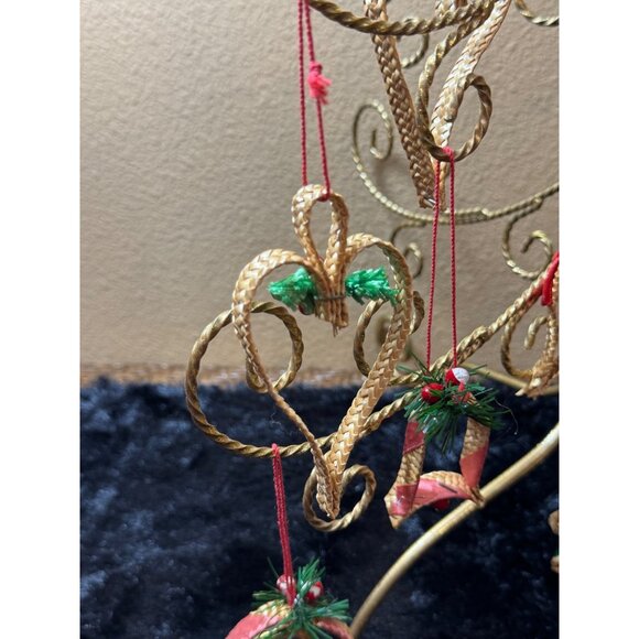 16 Vintage Swedish Folk Art Woven Straw Christmas ornament lot Scandinavian 196 - Picture 3 of 10